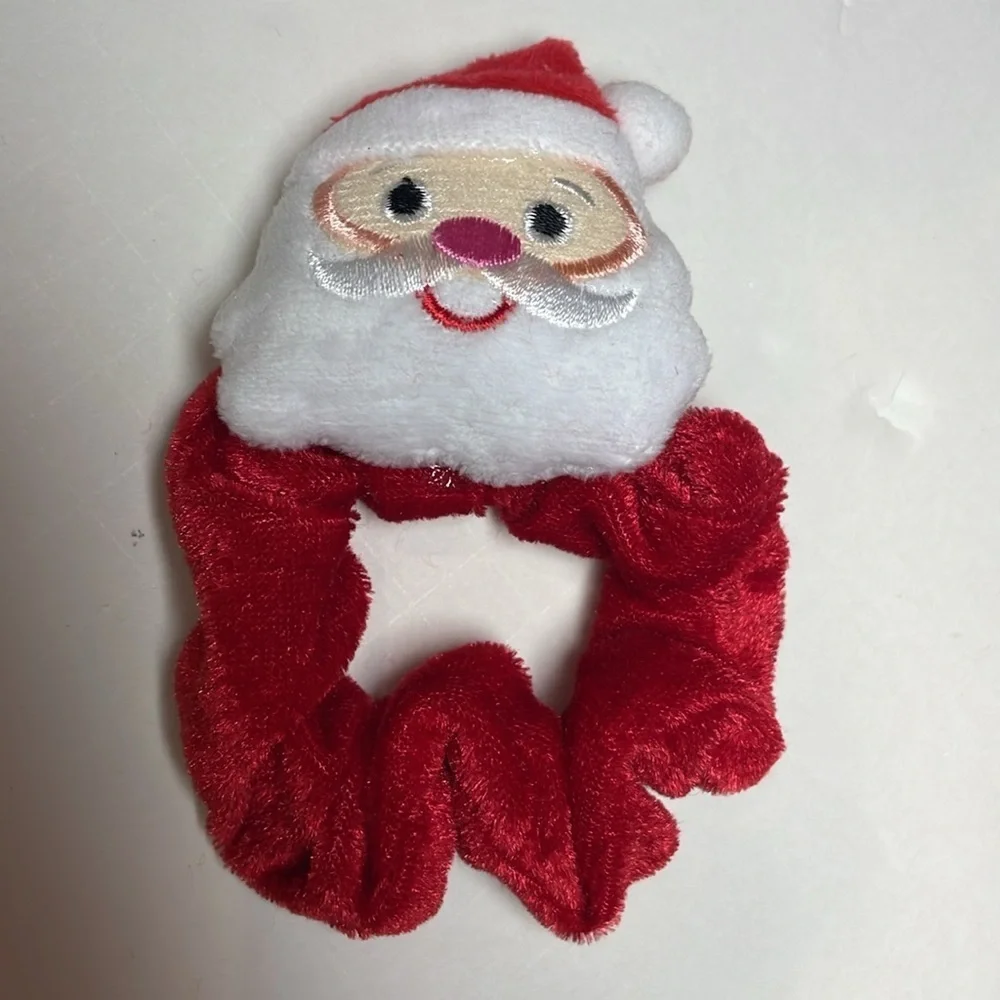 Festive Christmas Hair Scrunchies Accessories Set of 3